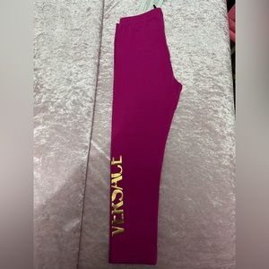 Authentic Versace Toddler Girl Leggings Size 36 months (3 years)